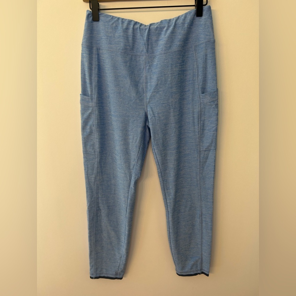 Vineyard Vines Women’s Blue Side Pocket Cropped Leggings, Size Large - Picture 4 of 11